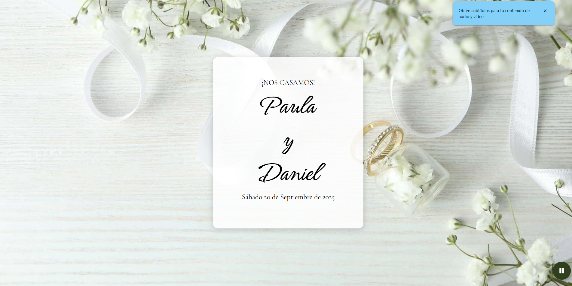 Invitación Boda